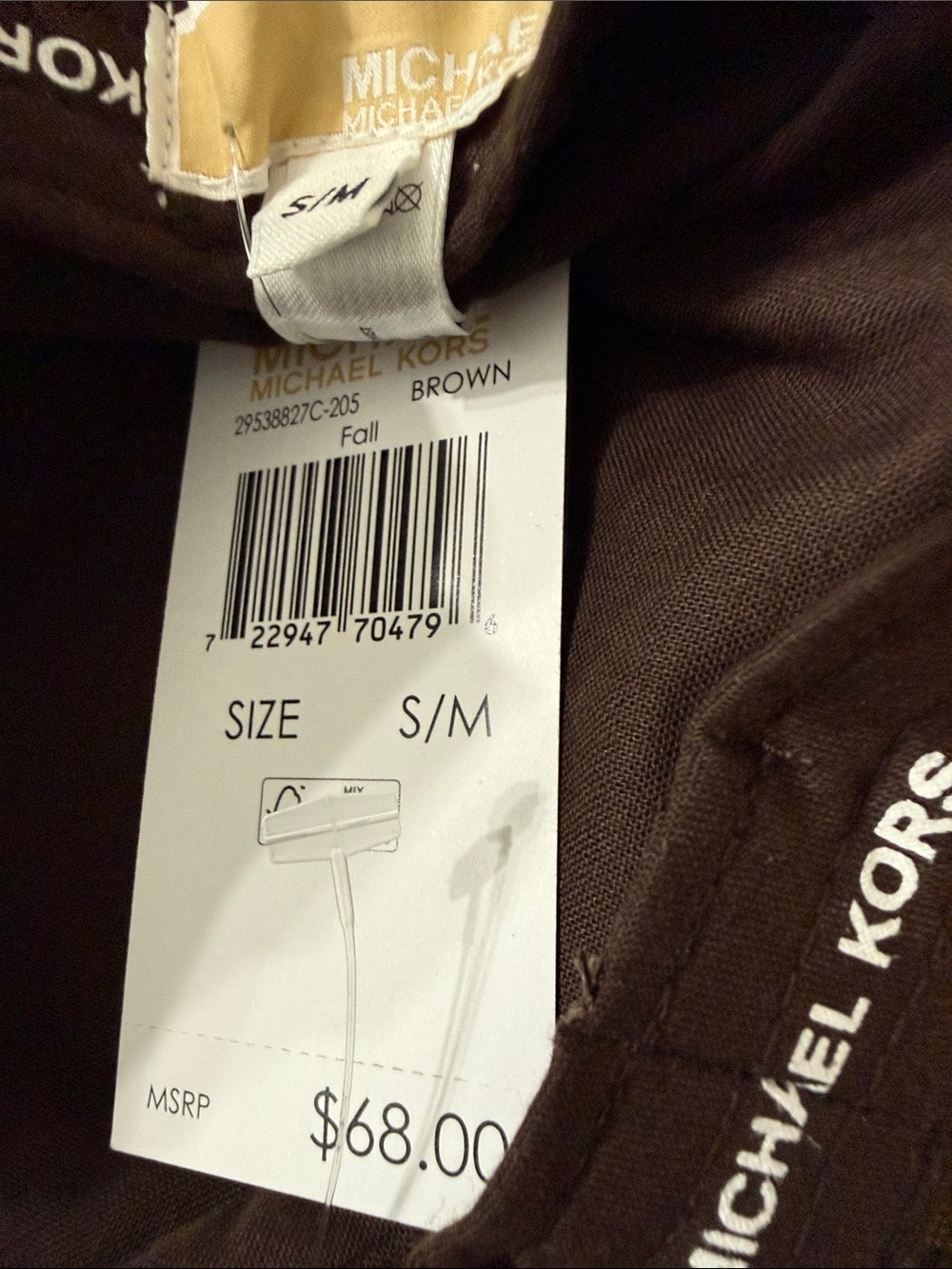 Michael Kors Brown Monogram Bucket Hat.. ladies size s/m.. nwt - Picture 3 of 6